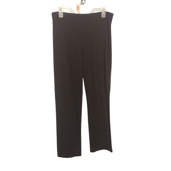 Eileen Fisher Women's Black Dark Gray Pull On Pants Size Medium - Picture 1 of 14
